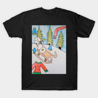 Sled ride T-Shirt